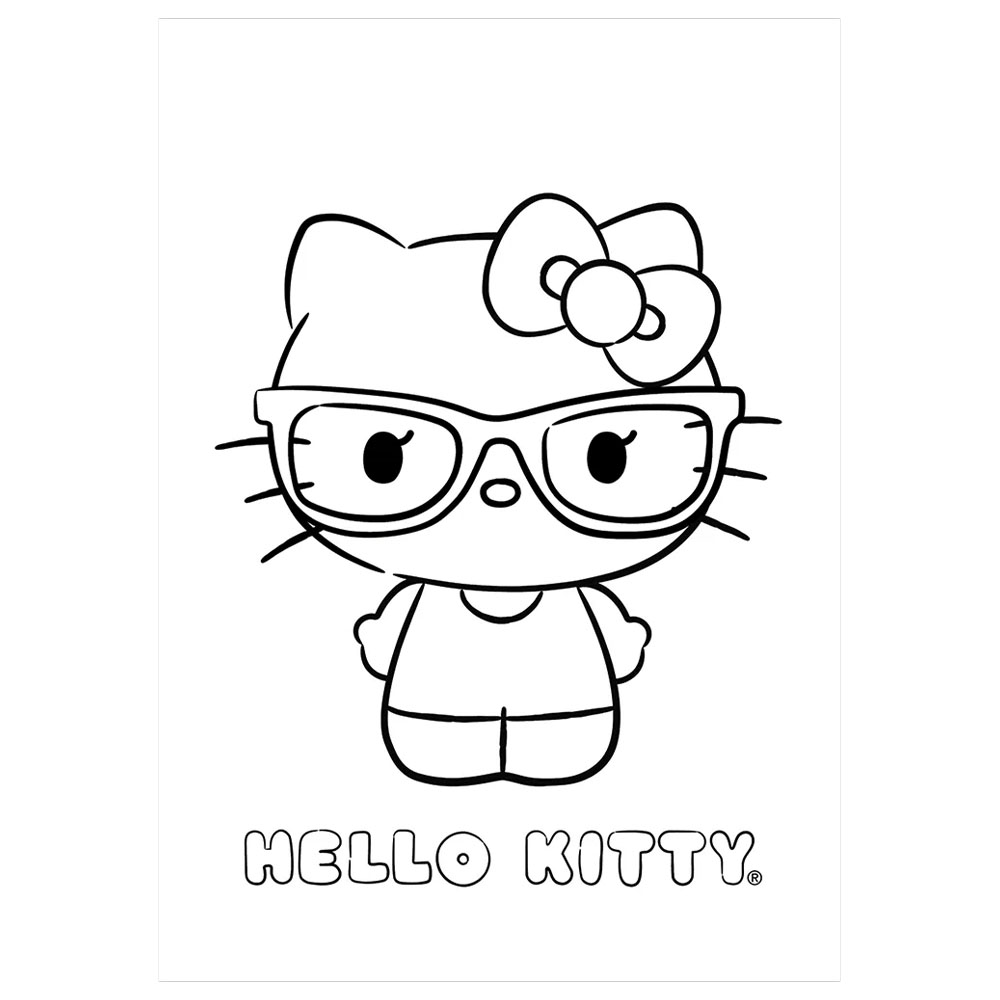 Foto 2 de Bloco de colorir pintar 28fls a4 180g hello kitty jandaia