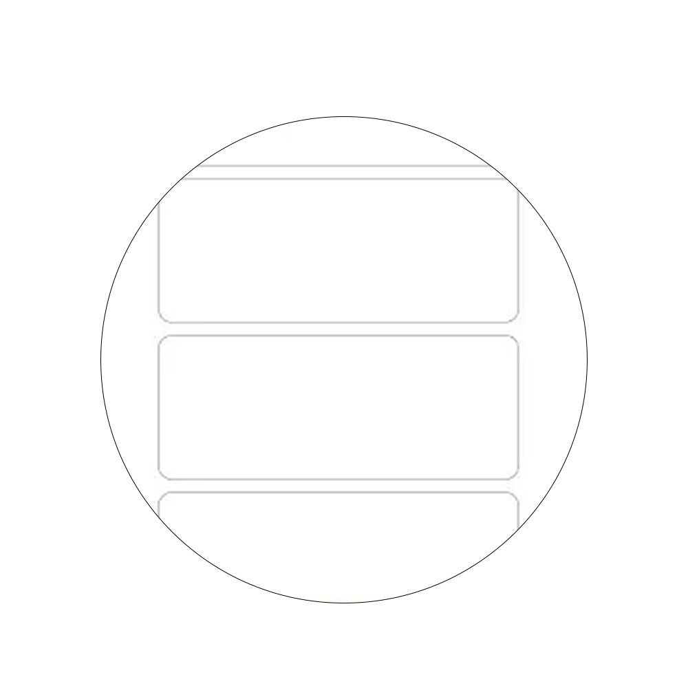 Foto 2 de Etiqueta branca 22x50mm q 2050 20 unidades pimaco