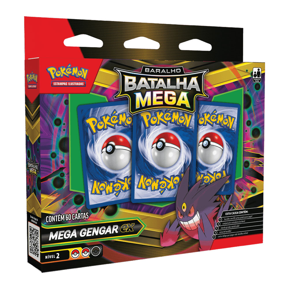 Foto 3 de Box pokémon baralho batalha mega diance ex / gengar ex