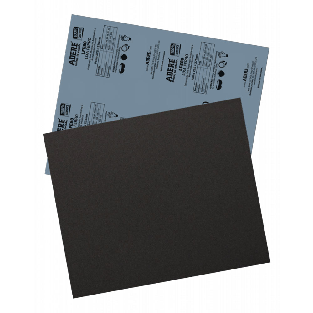 Foto 3 de Lixa ferro tecido 50 preto 1 unidade adelbras