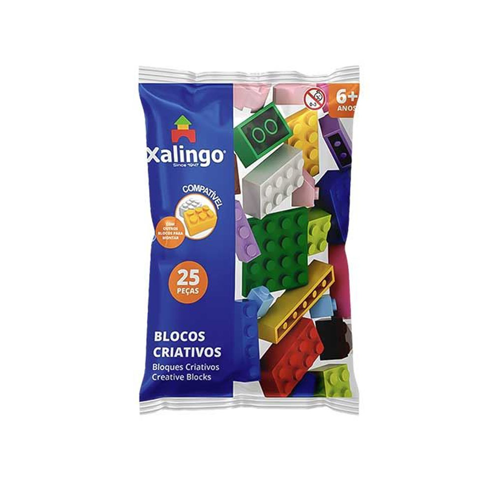 Foto 3 de Bloco criativo clássico 25 peças xalingo