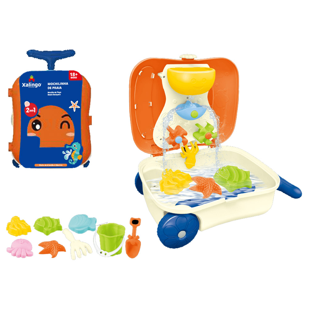 Foto 3 de Mochilinha de praia 9 peças xalingo
