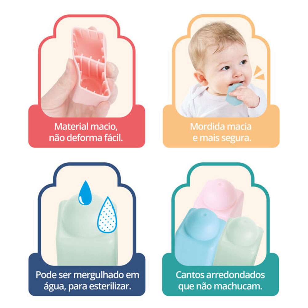 Foto 3 de Blocos de monta super soft 30 peças xalingo