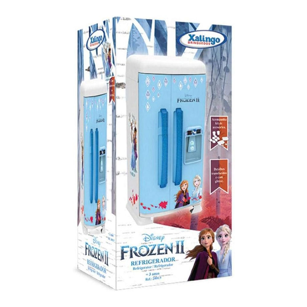 Foto 3 de Refrigerador brinquedo infantil frozen ii azul xalingo 20009