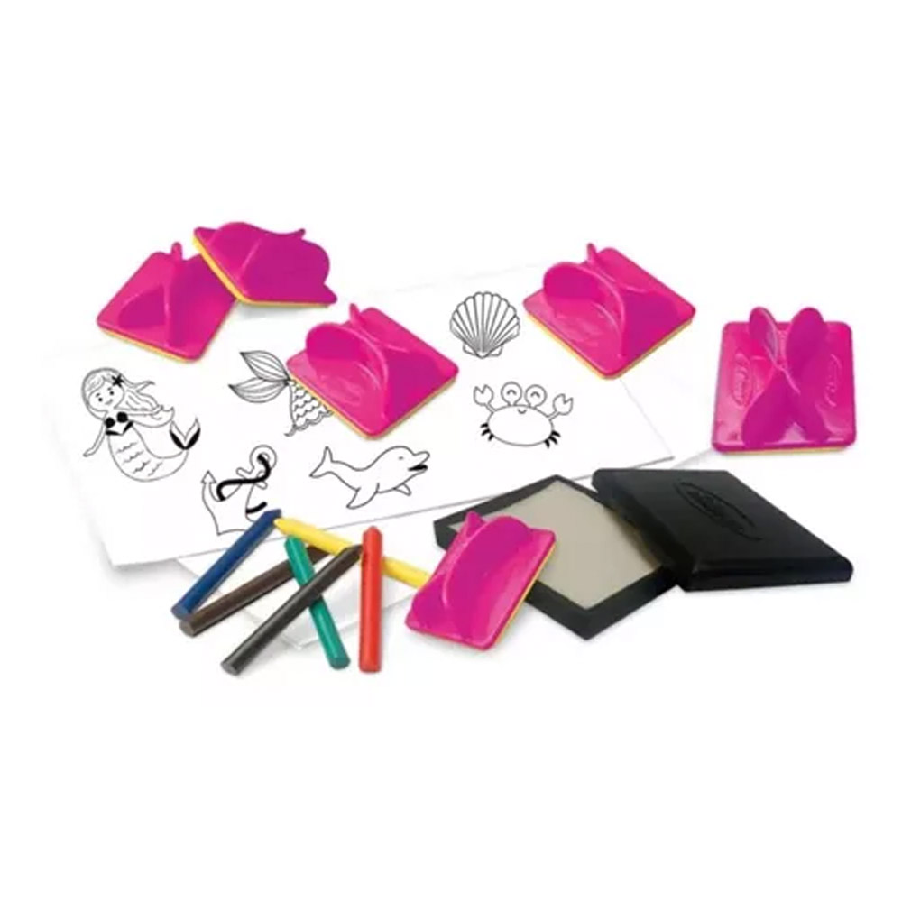 Foto 2 de Kit de carimbos sereia 6 peças xalingo