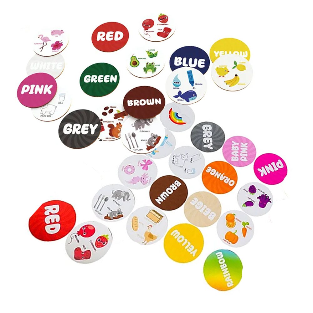 Foto 2 de Jogo da memória das cores aprendendo inglês 32 peças xalingo