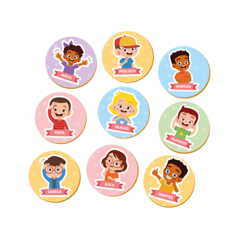 Foto 3 de Jogo educativo da memória partes do corpo humano xalingo