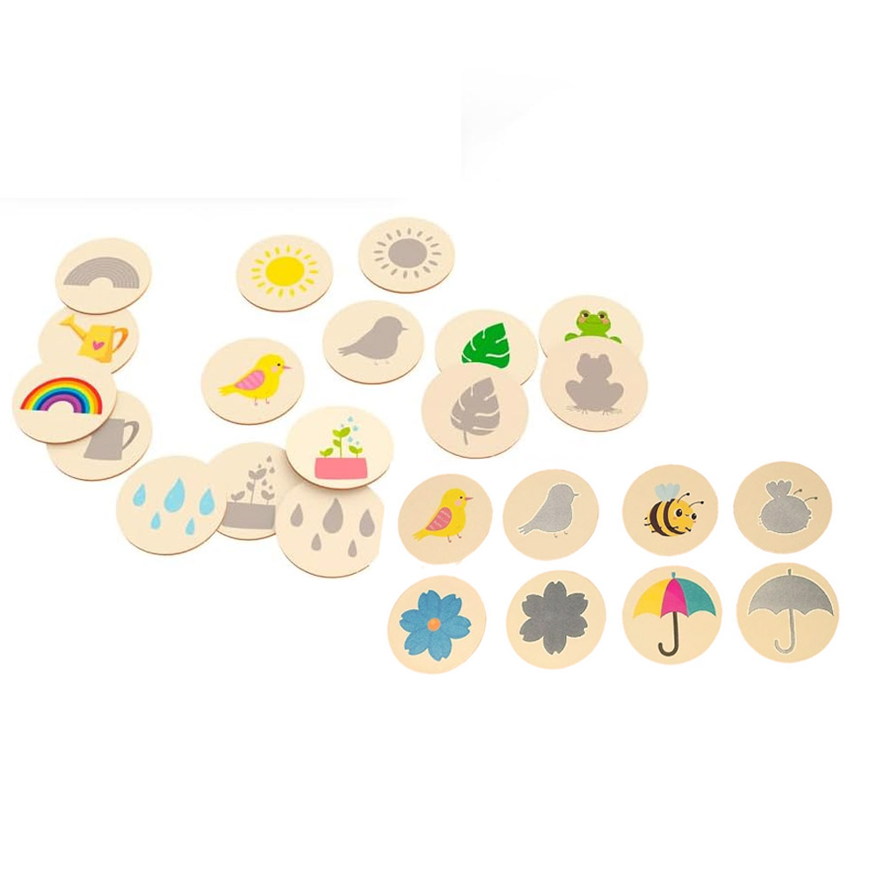 Foto 2 de Jogo da memória e sombras 32 peças xalingo