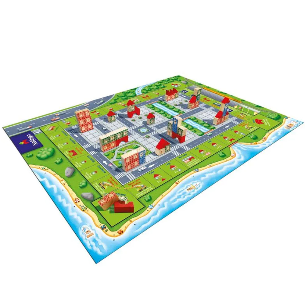 Foto 2 de Jogo de tabuleiro xalingópolis 72 peças xalingo