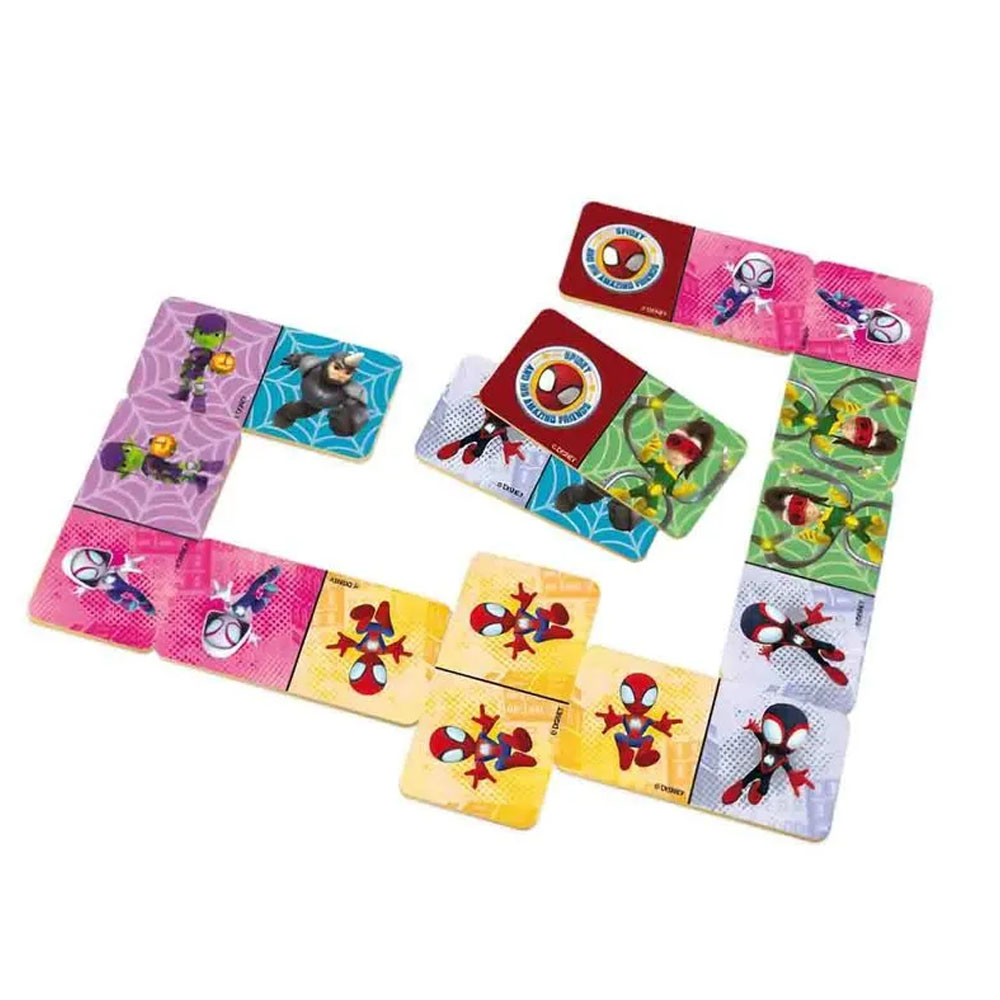 Foto 2 de Jogo de dominó spidey amazing marvel 28 peças xalingo