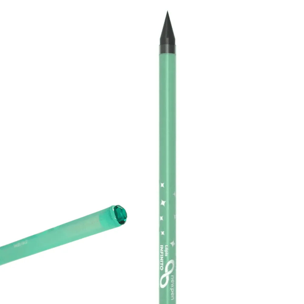 Foto 2 de Lápis infinito diamante hb verde newpen