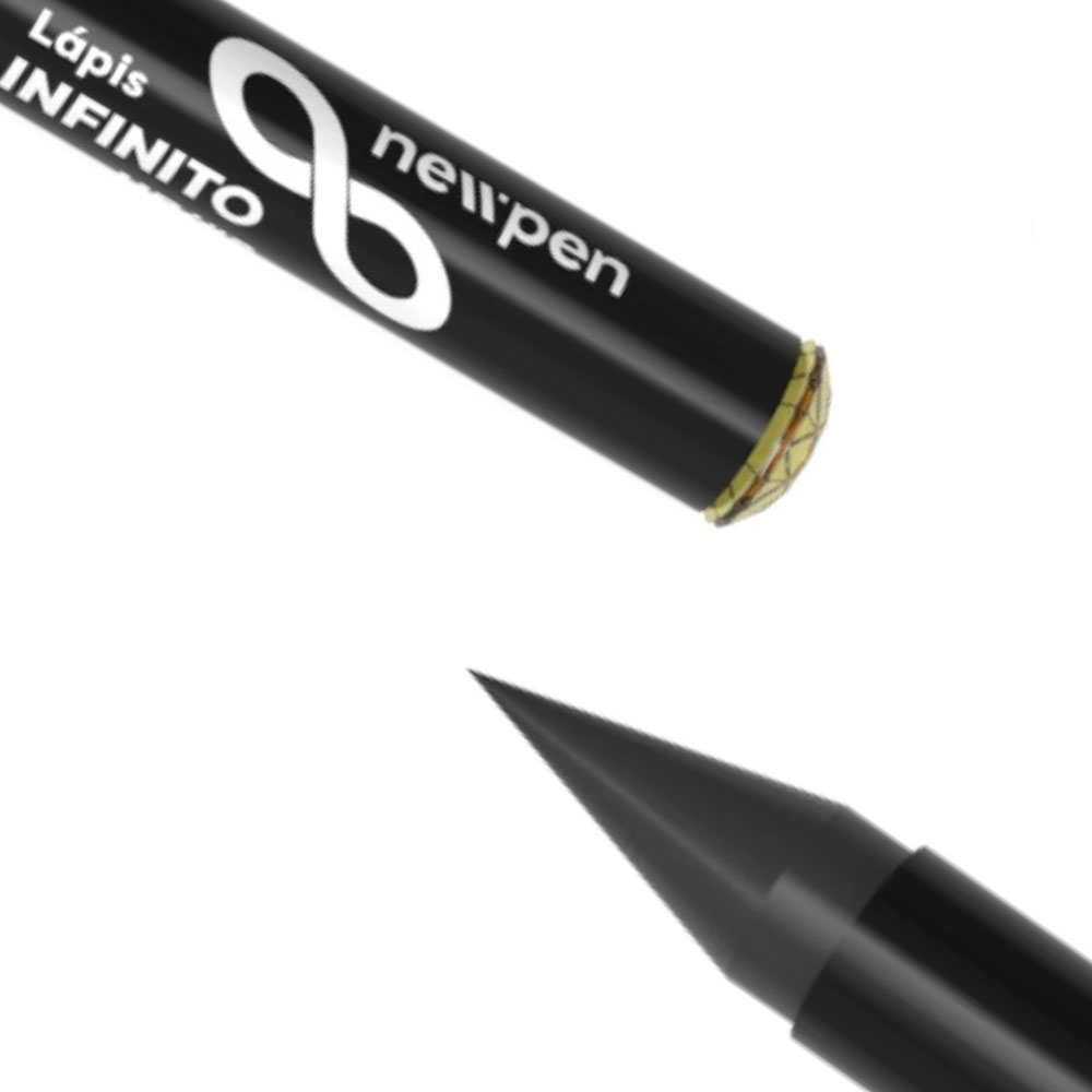 Foto 2 de Lápis gráfite infinito black diamante hb / #2 amarelo newpen