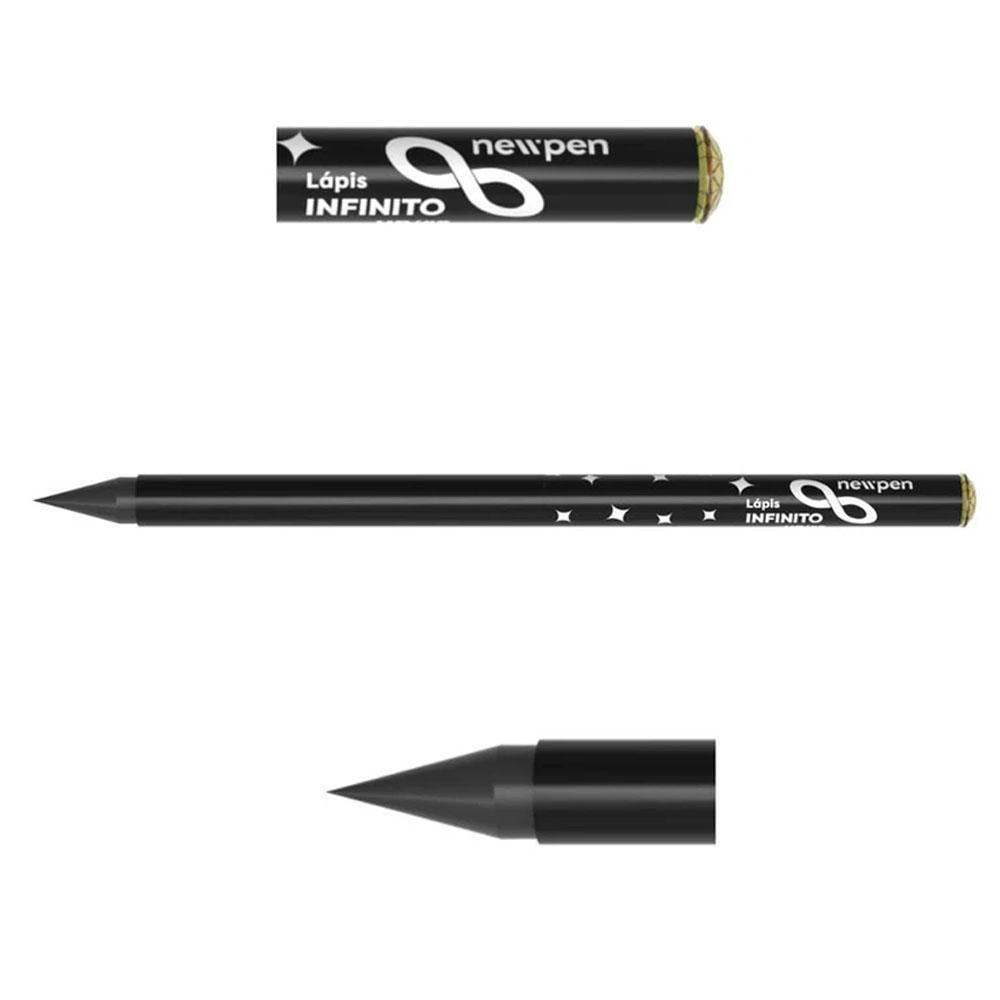Foto 3 de Lápis gráfite infinito black diamante hb / #2 amarelo newpen
