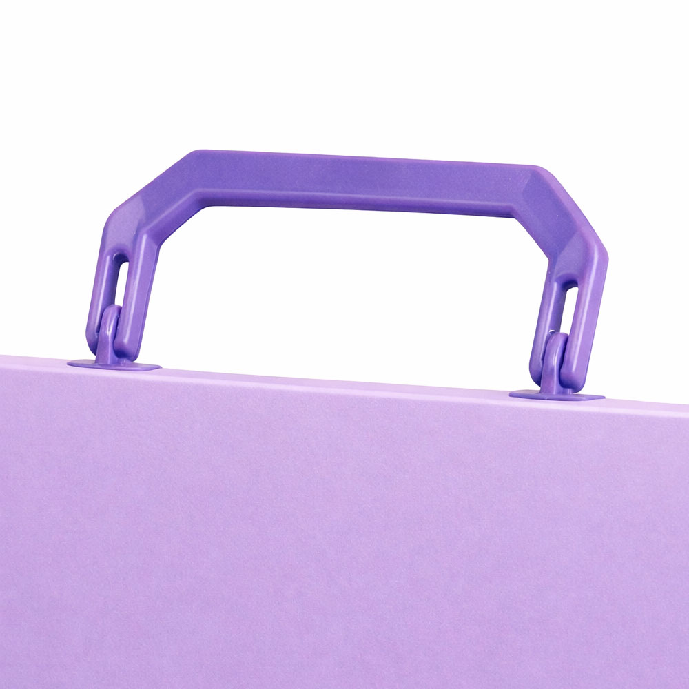 Foto 2 de Pasta maleta ofício tons pastel lilás 1 unidade acp