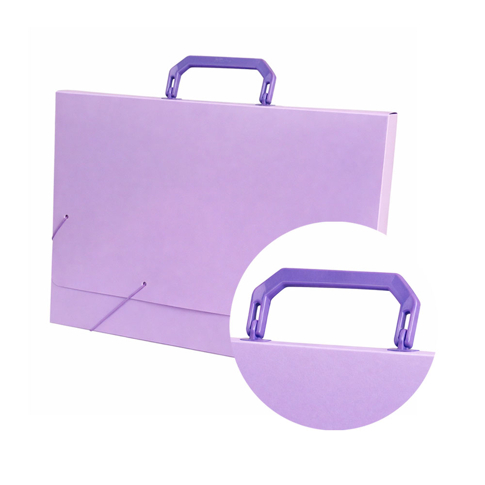 Foto 3 de Pasta maleta ofício tons pastel lilás 1 unidade acp
