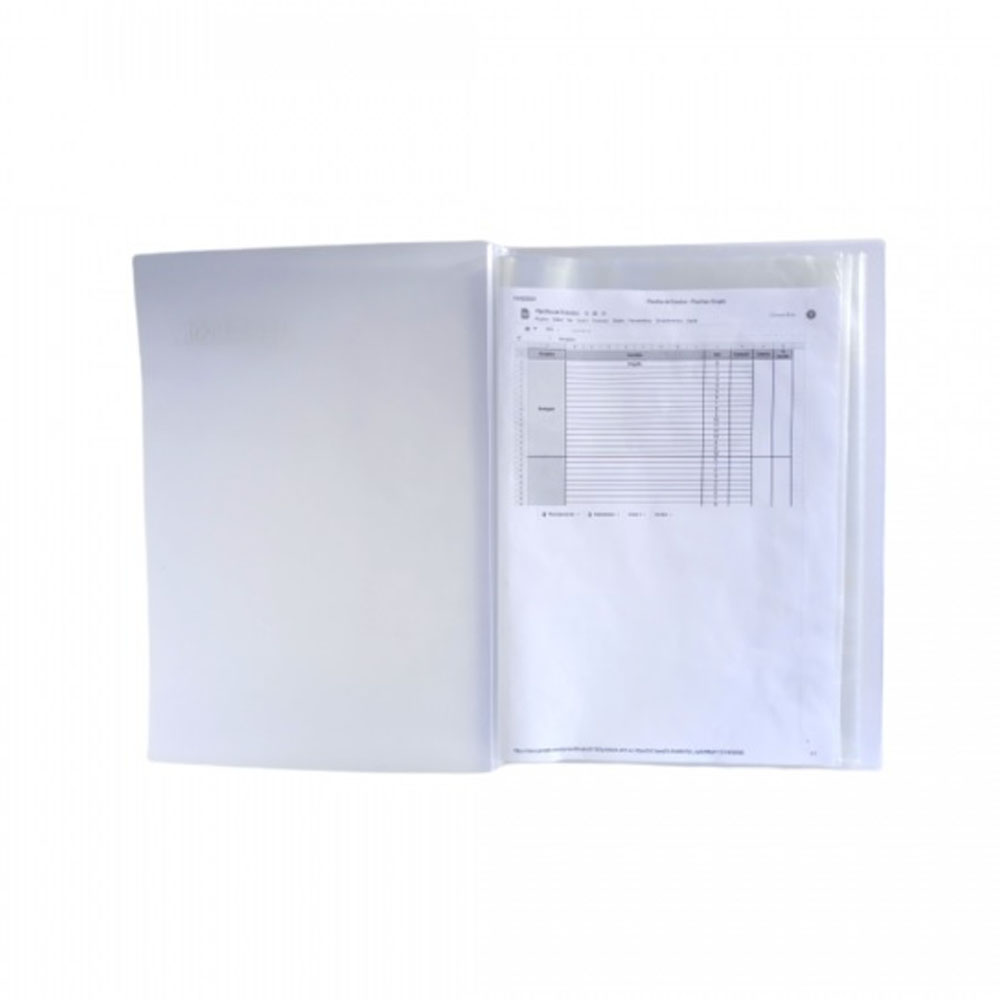 Foto 2 de Pasta catalogo c/20 plast a5 clean folder 2