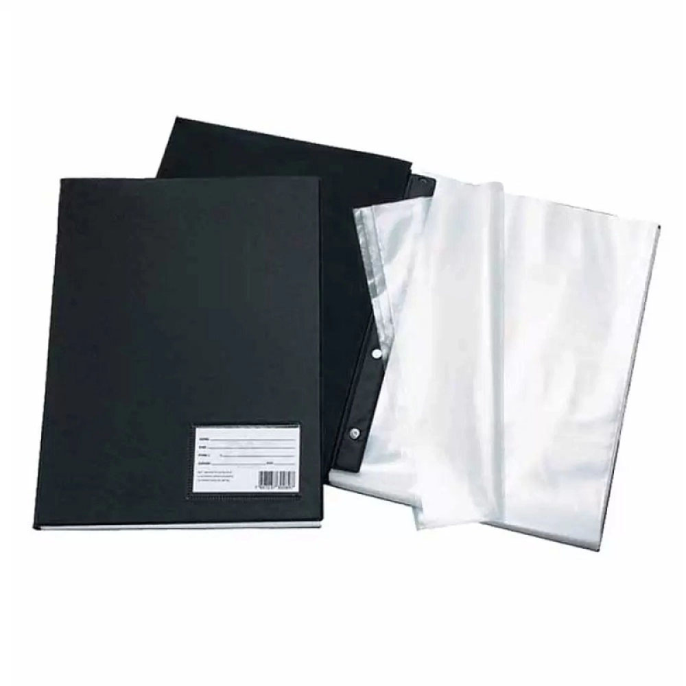 Foto 2 de Pasta catálogo 50 envelopes finos sem lombo preto dac