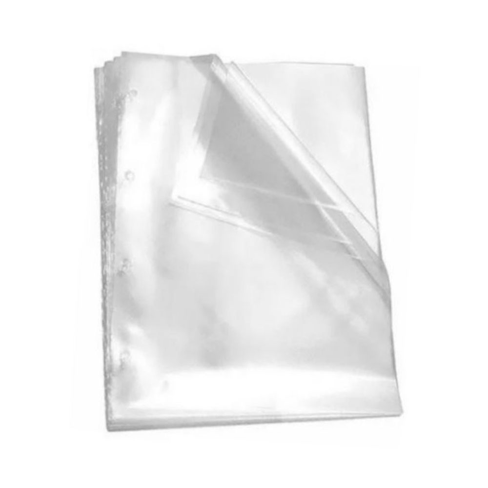 Foto 2 de Envelopes plásticos grossos oficio 24x33cm 50unid 4furos dac