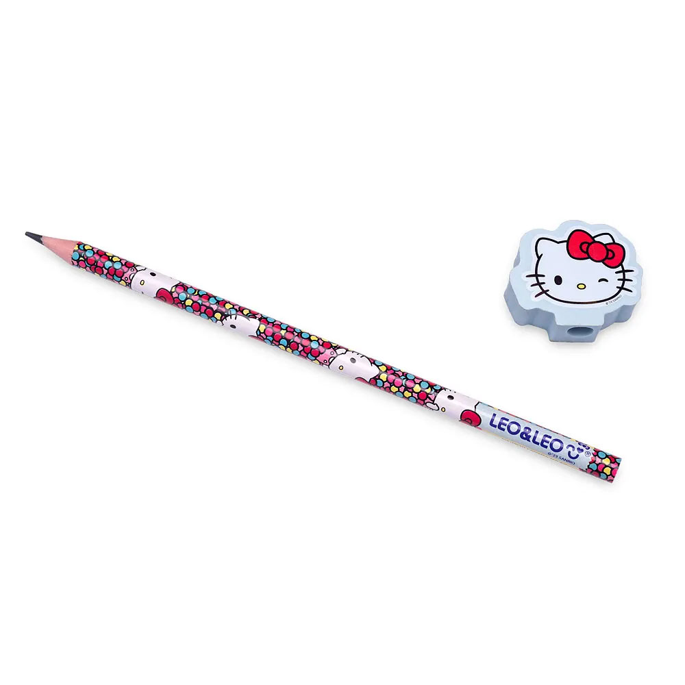 Foto 5 de Lápis grafite hb  borracha hello kitty sortido 1und leonora