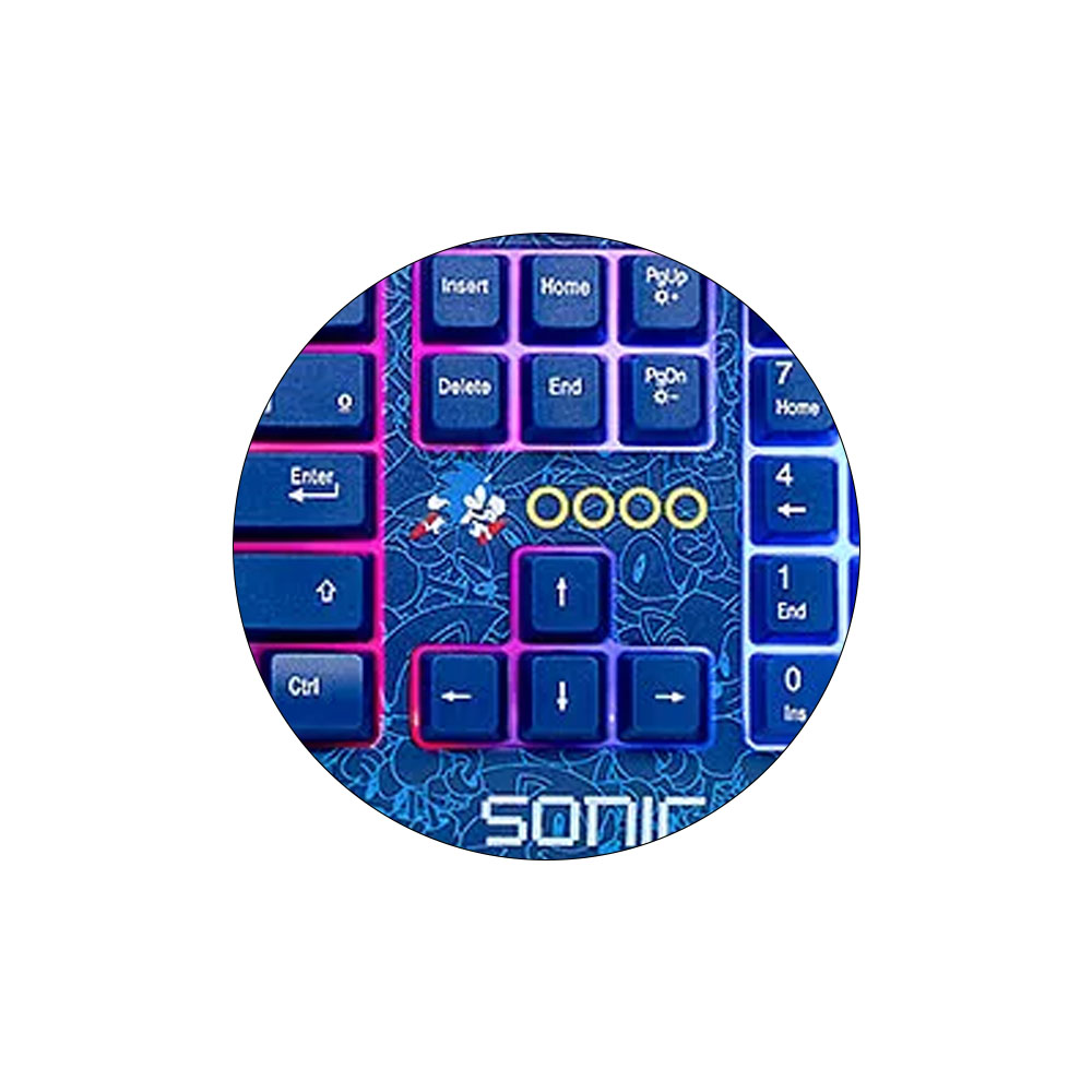 Foto 3 de Teclado gamer usb led sonic abnt2 letron