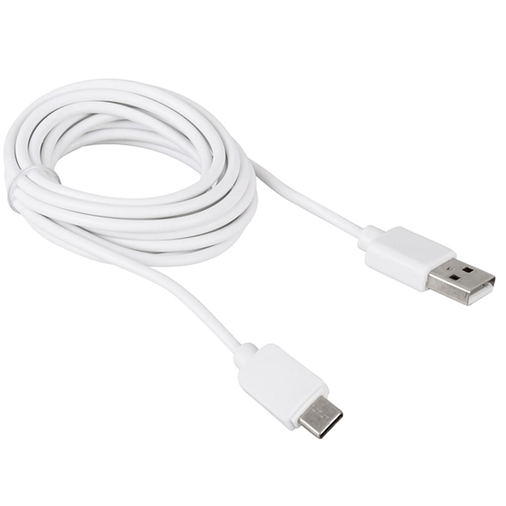 Foto 3 de Cabo usb tipo c 18w flexível 1 metro branco letron