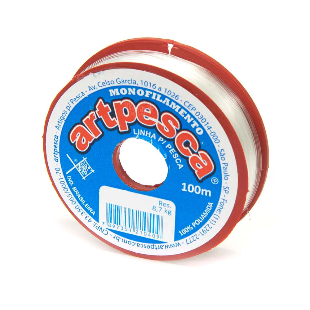 Foto 3 de Fio nylon pesca 0,25mm 1  unidade 100mt artpesca