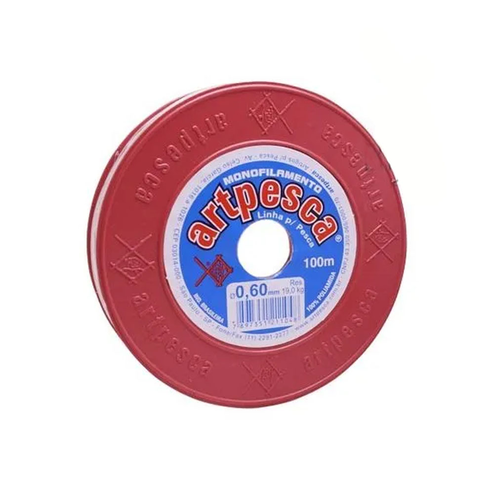 Foto 3 de Fio nylon pesca 0,60mm 1 unidade 100mt artpesca