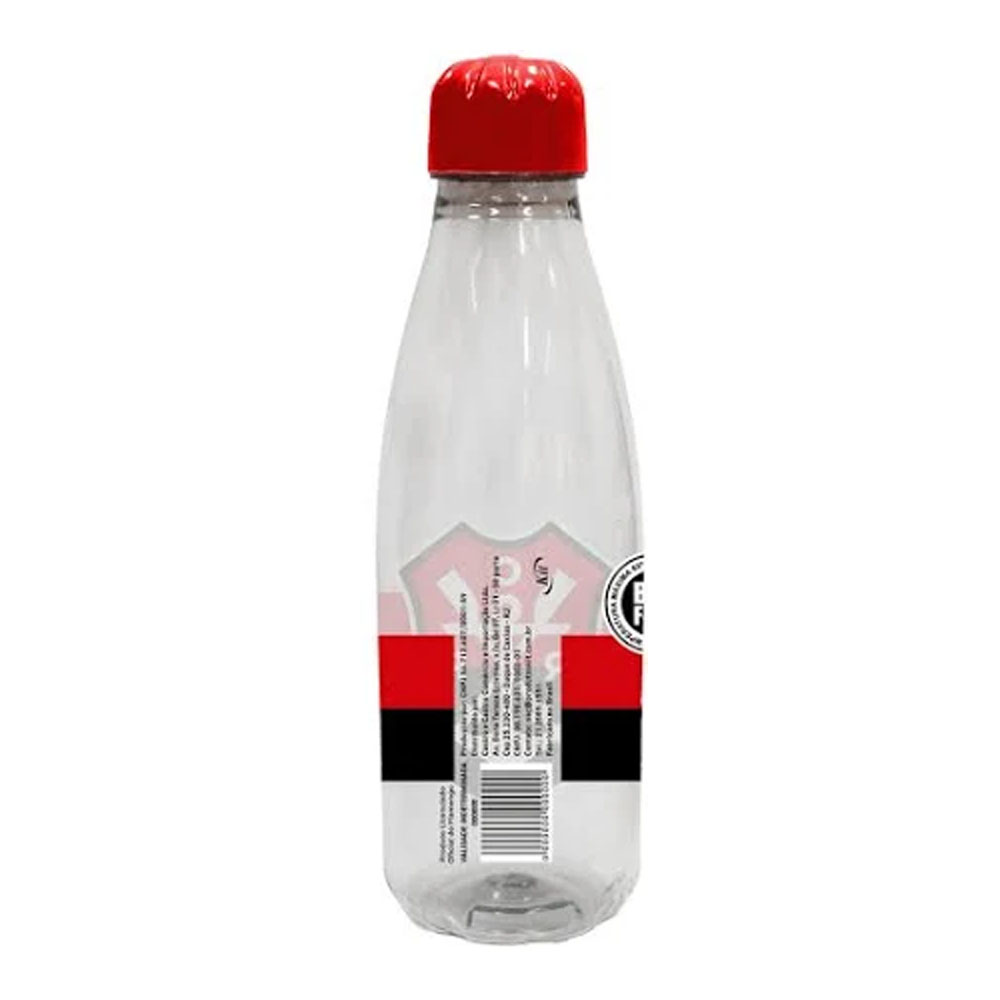 Foto 2 de Garrafa plastico 600ml flamengo transparente