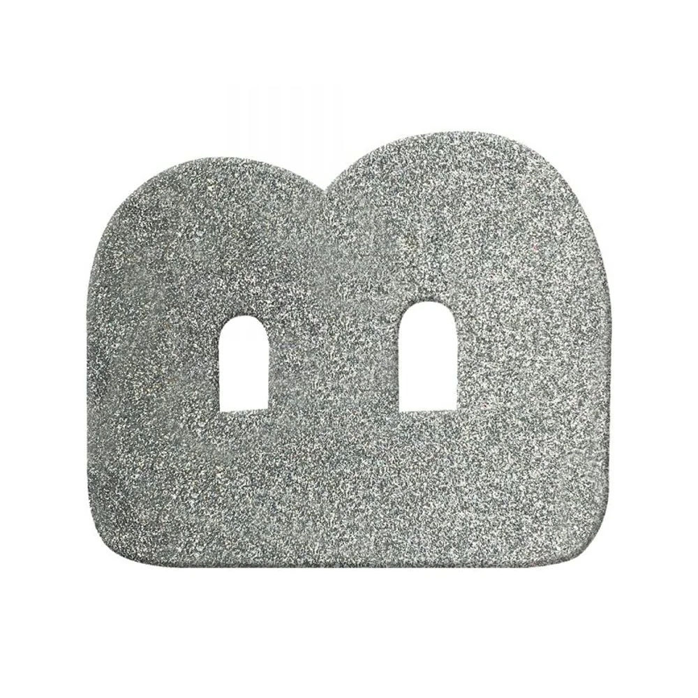 Foto 2 de Letra de e.v.a 12,5cm com glitter prata b unitário make+