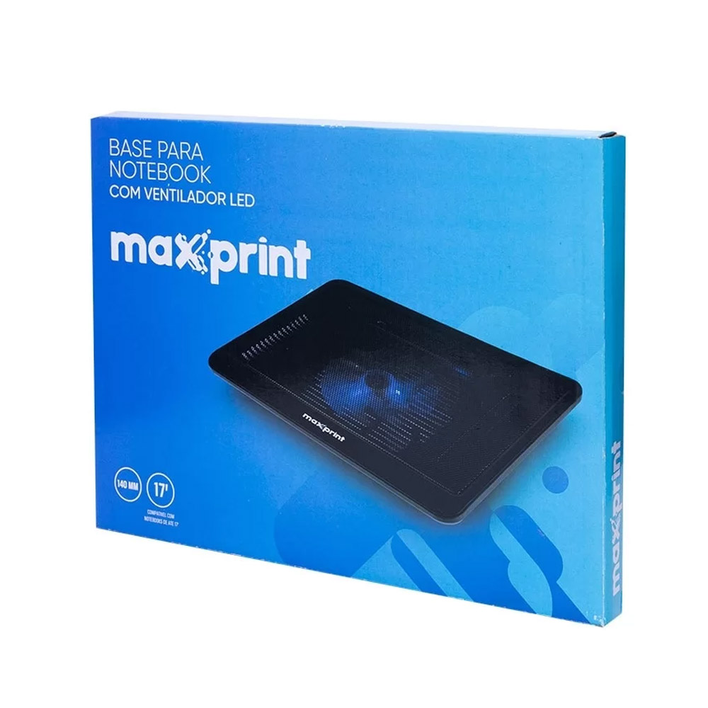 Foto 2 de Base para notebook 17´ com ventoinha led azul 120mm maxprint