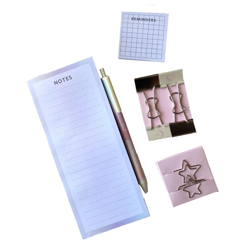 Foto 2 de Kit papelaria plast cover moonlight 9 peças