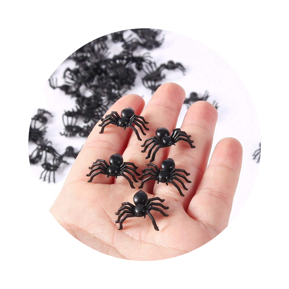 Foto 3 de Mini aranhas pretas de plástico pacote com 10 unidades
