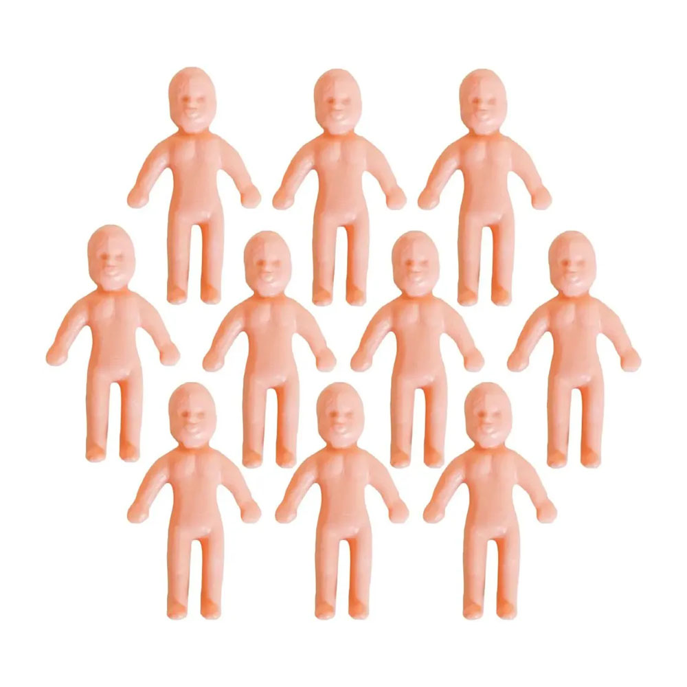 Foto 2 de Mini boneco para maquete de plástico pacote com 10 unidades