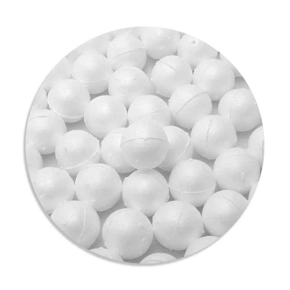 Foto 2 de Bolinhas de isopor 15mm pacote com 200 unidades styroform