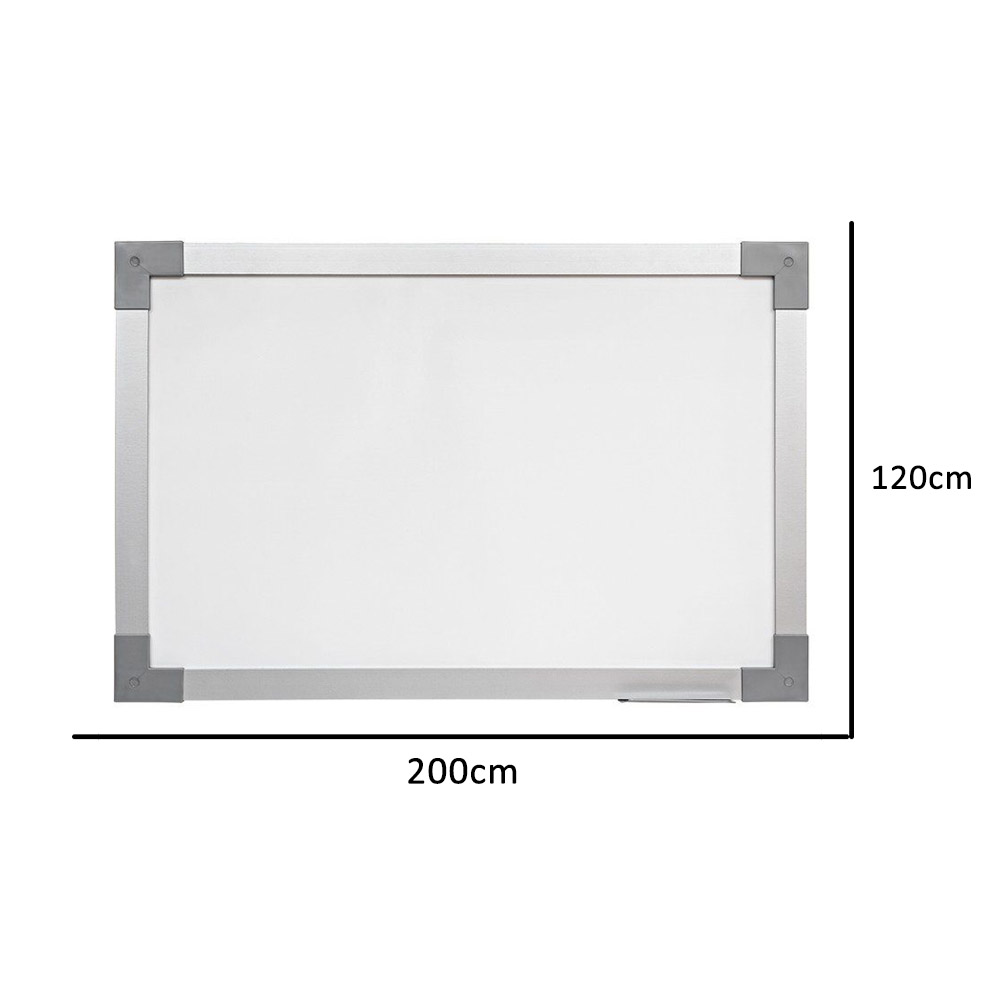 Foto 2 de Quadro branco 200x120cm uv alumínio soft prime mdf stalo