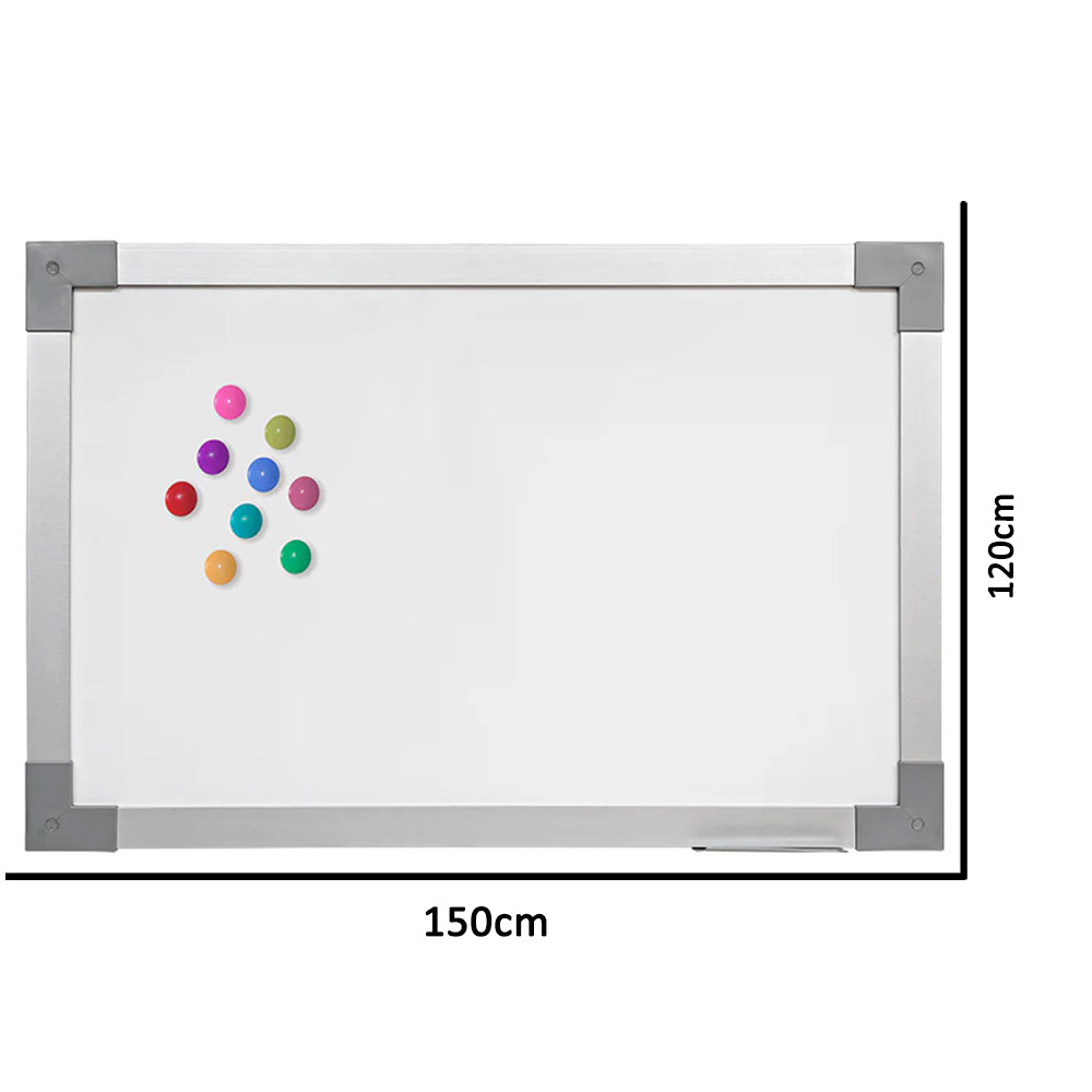 Foto 2 de Quadro branco magnético alumínio soft prime 150x120cm stalo