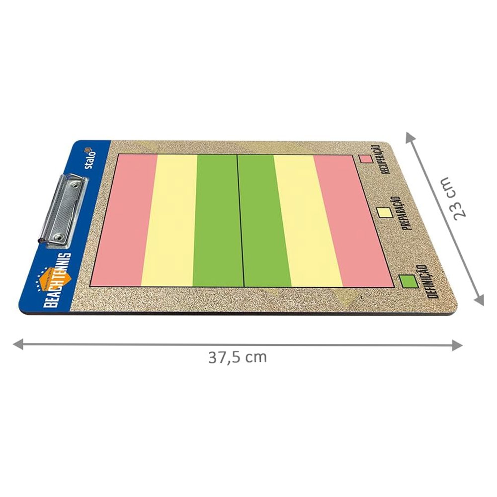 Foto 2 de Prancheta tatica beach tennis 37,5x23cm stalo