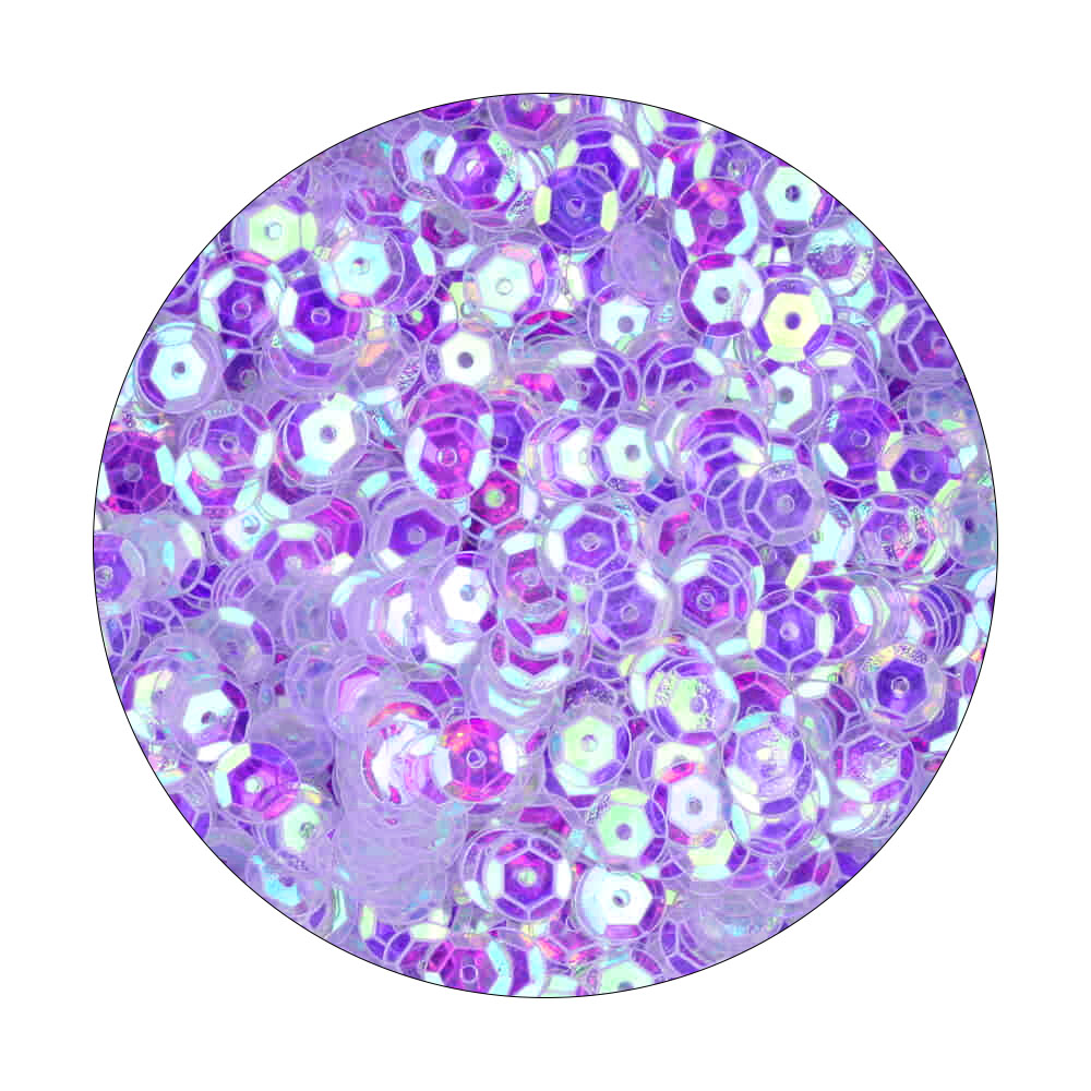 Foto 2 de Lantejoula holográfica 8mm iris roxo 1000 unidades iantecor