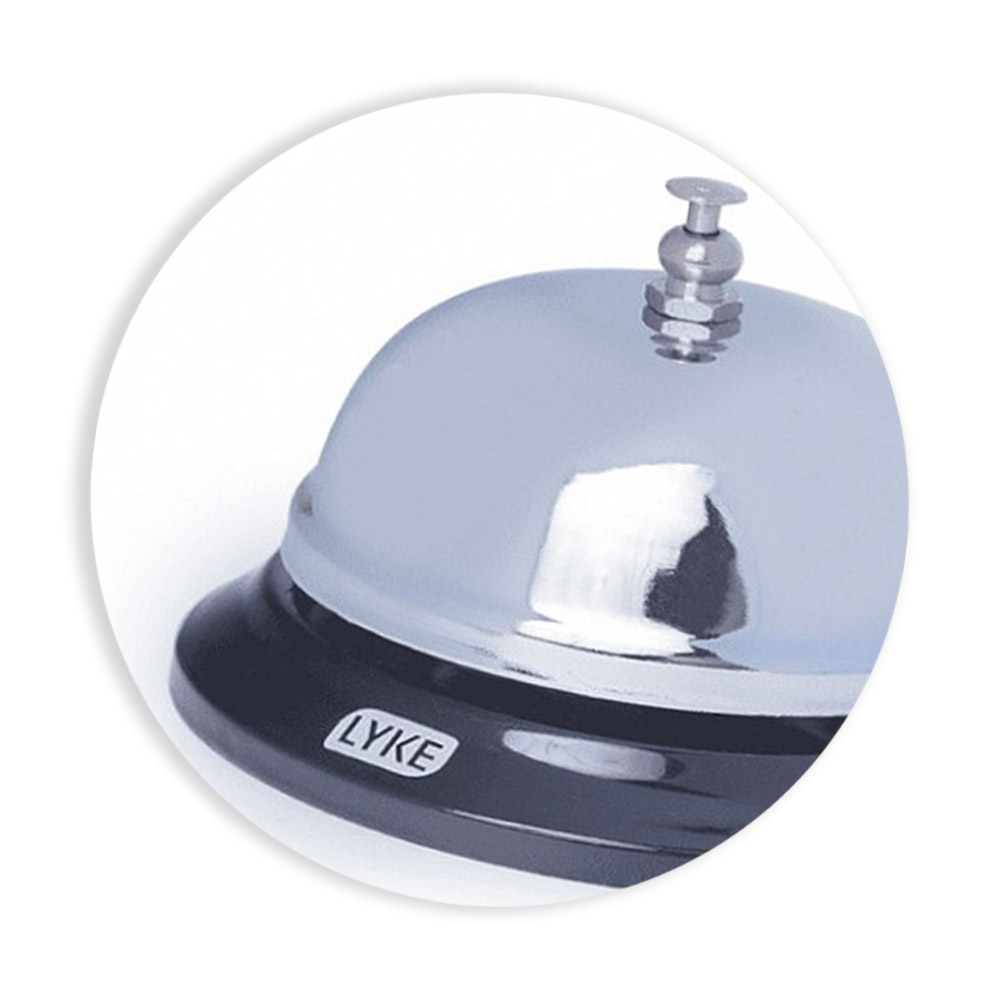 Foto 3 de Sineta campainha de mesa  aço inox office lyke