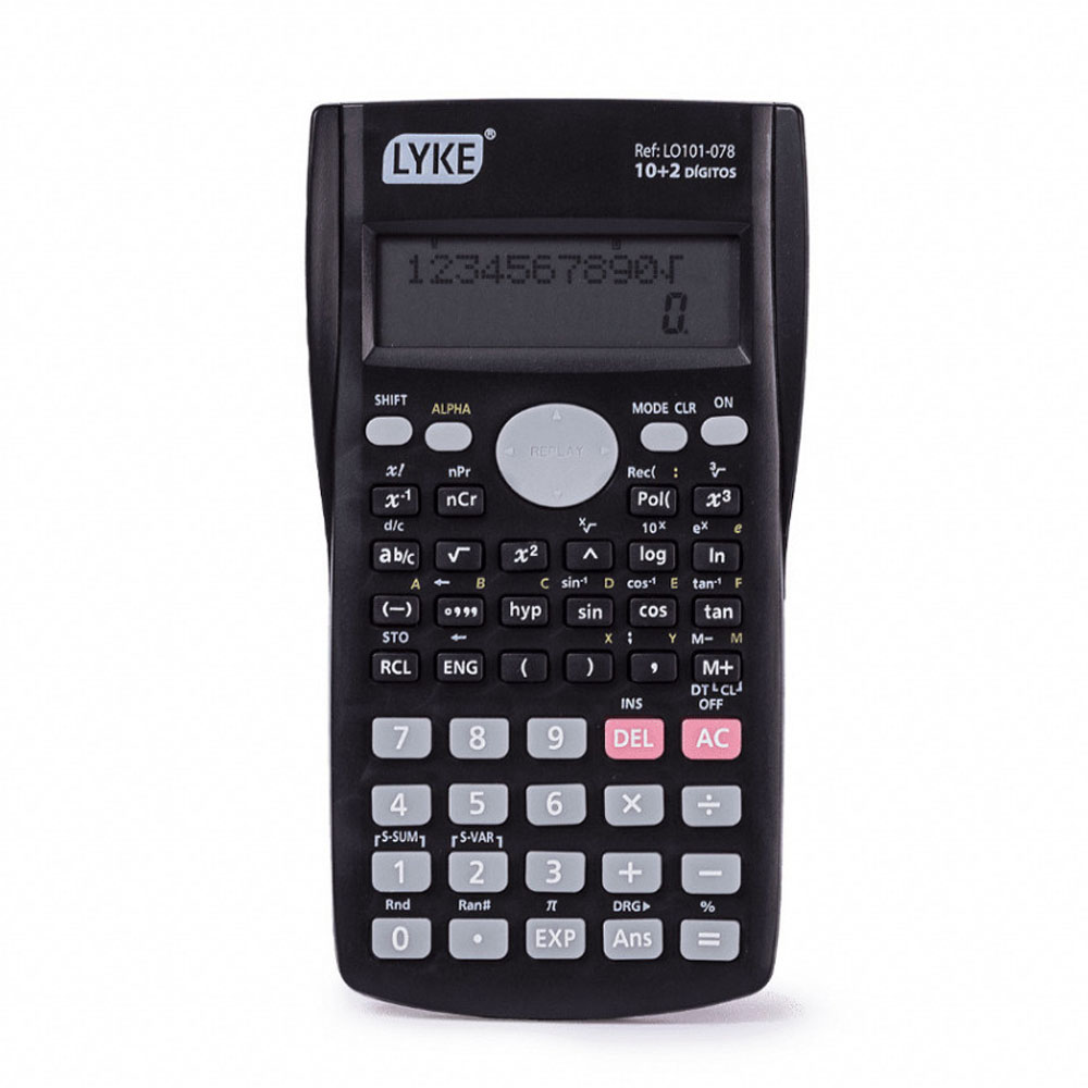Foto 3 de Calculadora cientifica 240 funções c/ capa lyke