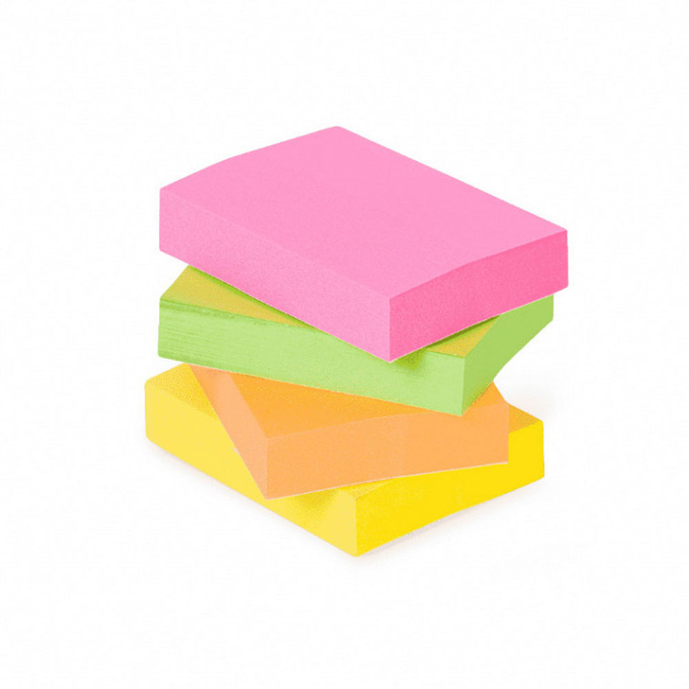 Foto 3 de Bloco de notas 4 blocos 38x51mm 100fls neon lyke