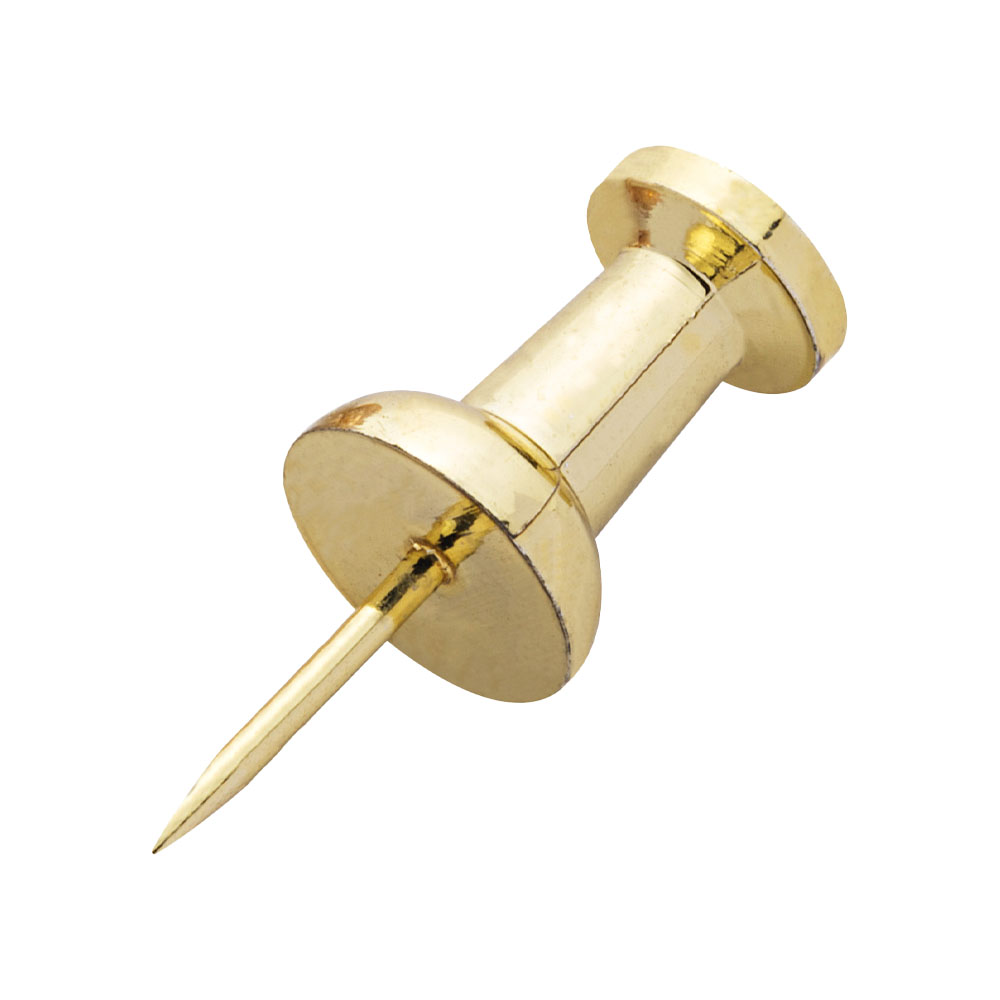 Foto 2 de Percevejo color plus 40 unidades ouro dourado molin