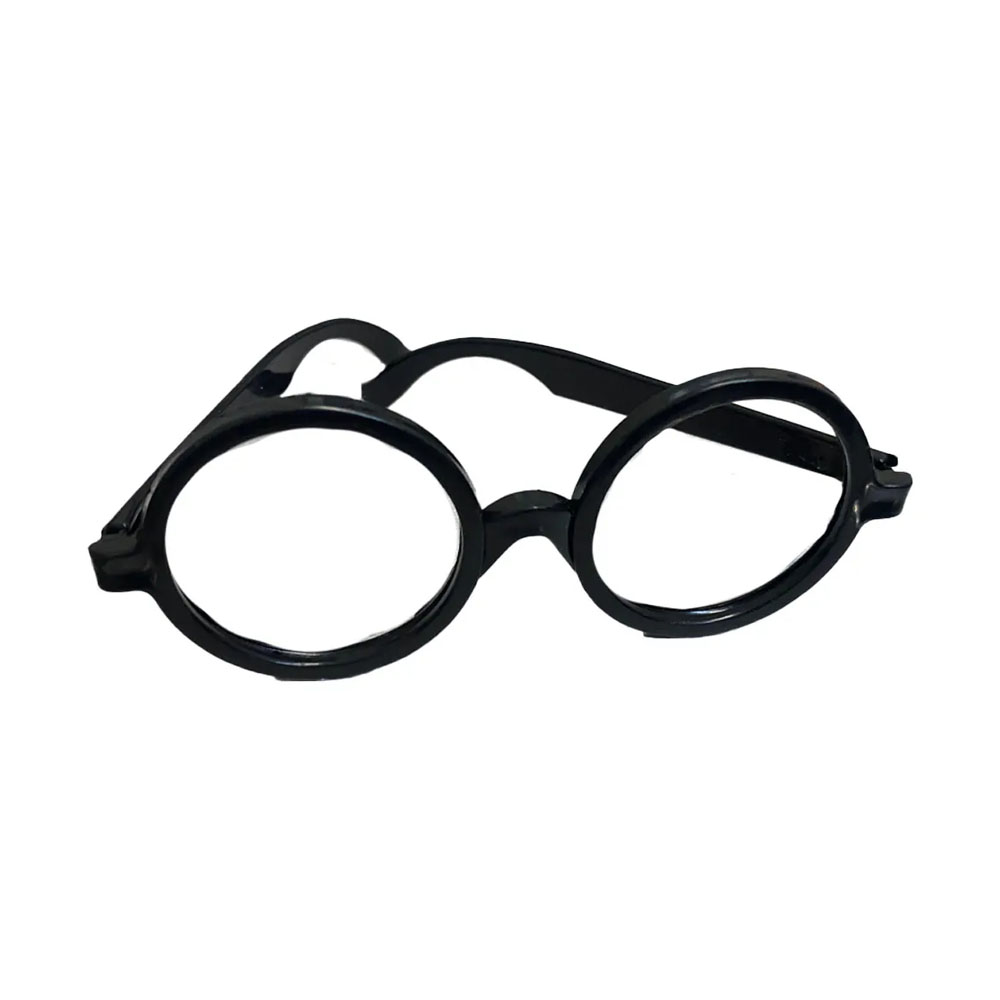 Foto 3 de Óculos bruxo redondo harry potter plástico preto fantasia