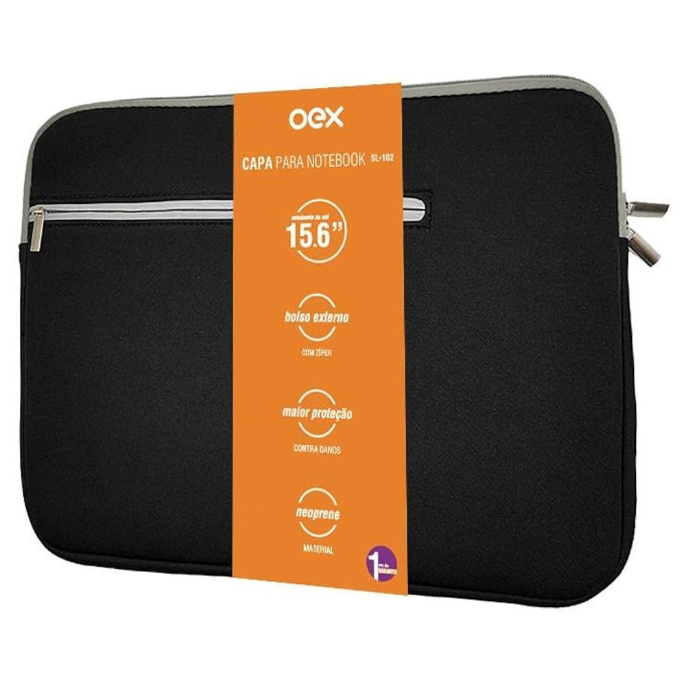 Foto 3 de Capa para notebook 15,6 preto sl 102 oex