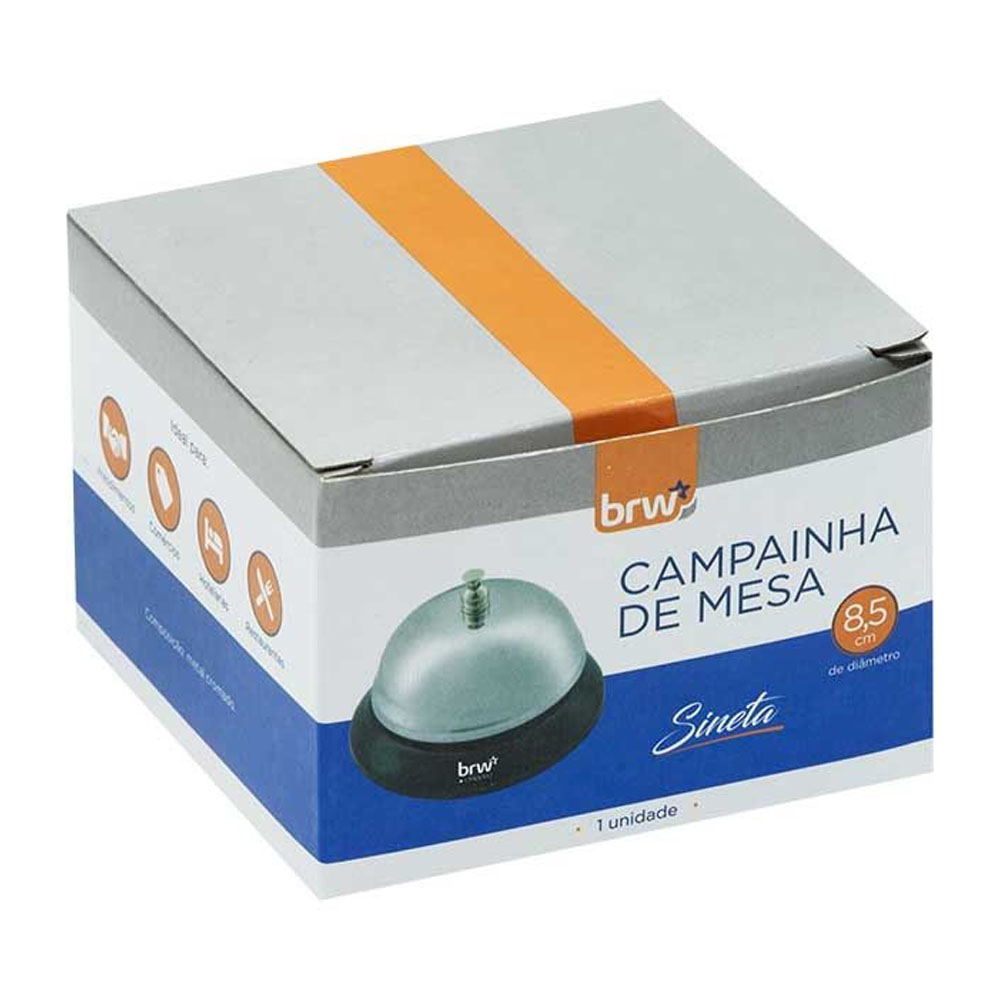 Foto 2 de Campainha cromada de mesa brw