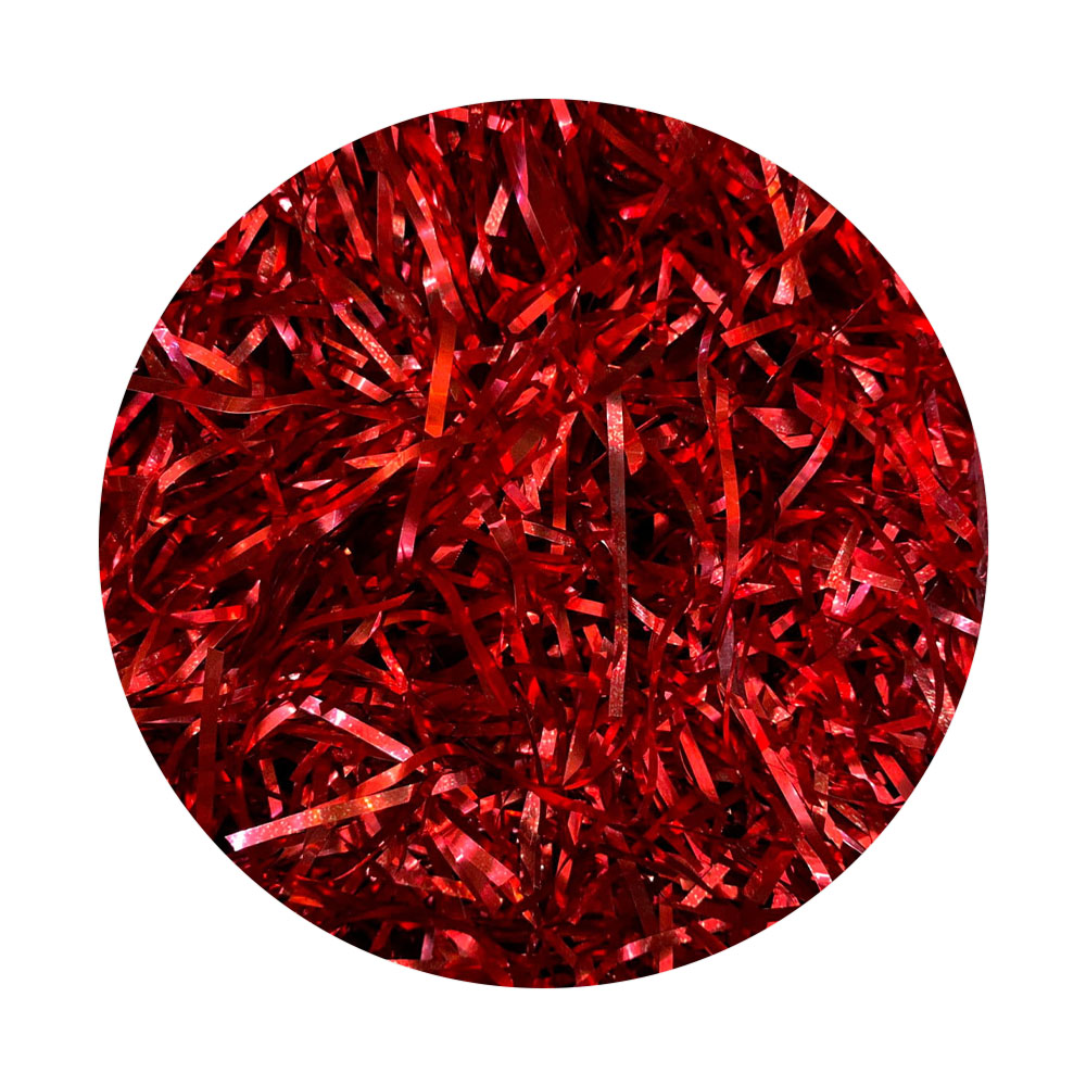 Foto 2 de Pacote de papel picado metalizado 20gr vermelho festa