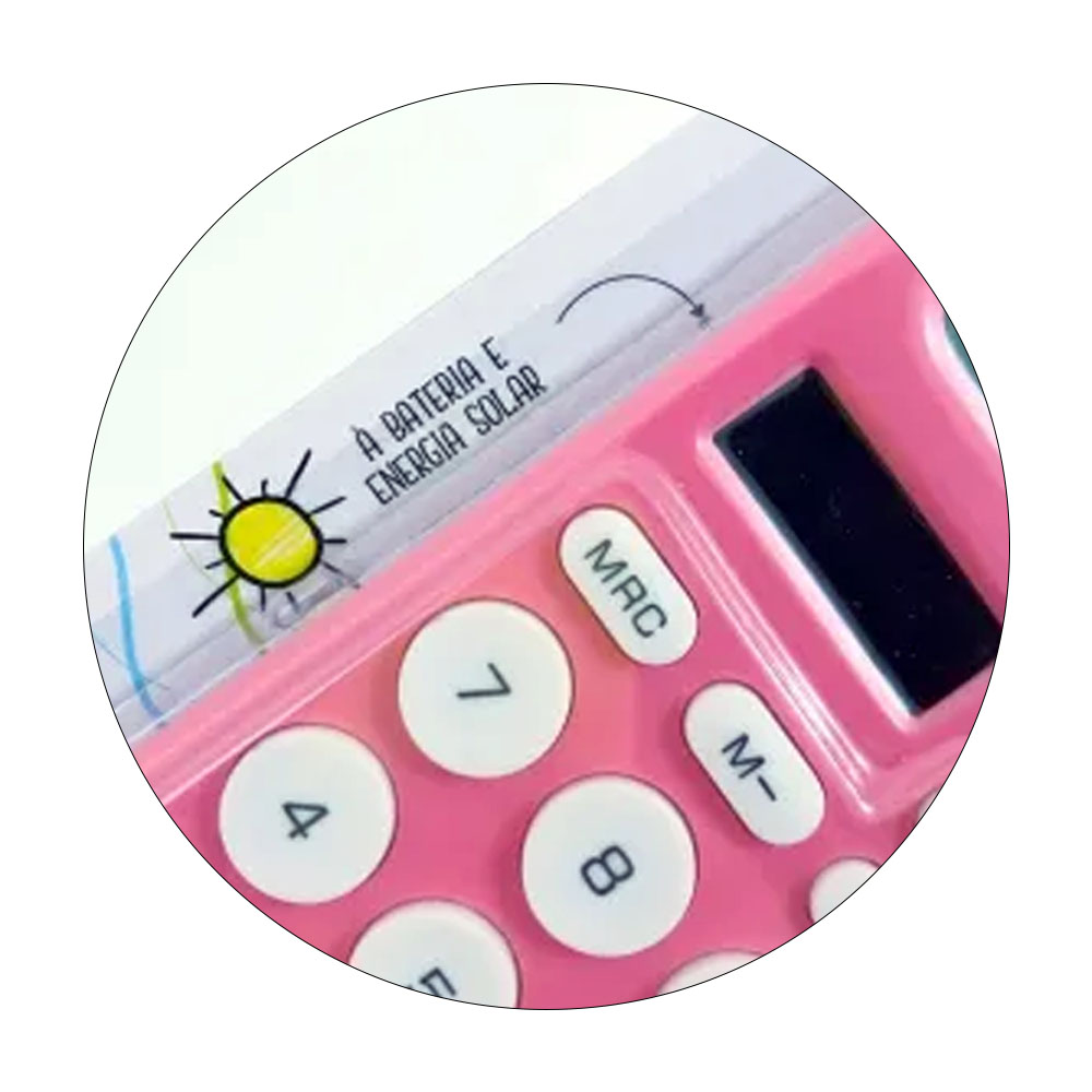 Foto 3 de Calculadora de mesa grande 12 digitos cc4003 soul rosa brw