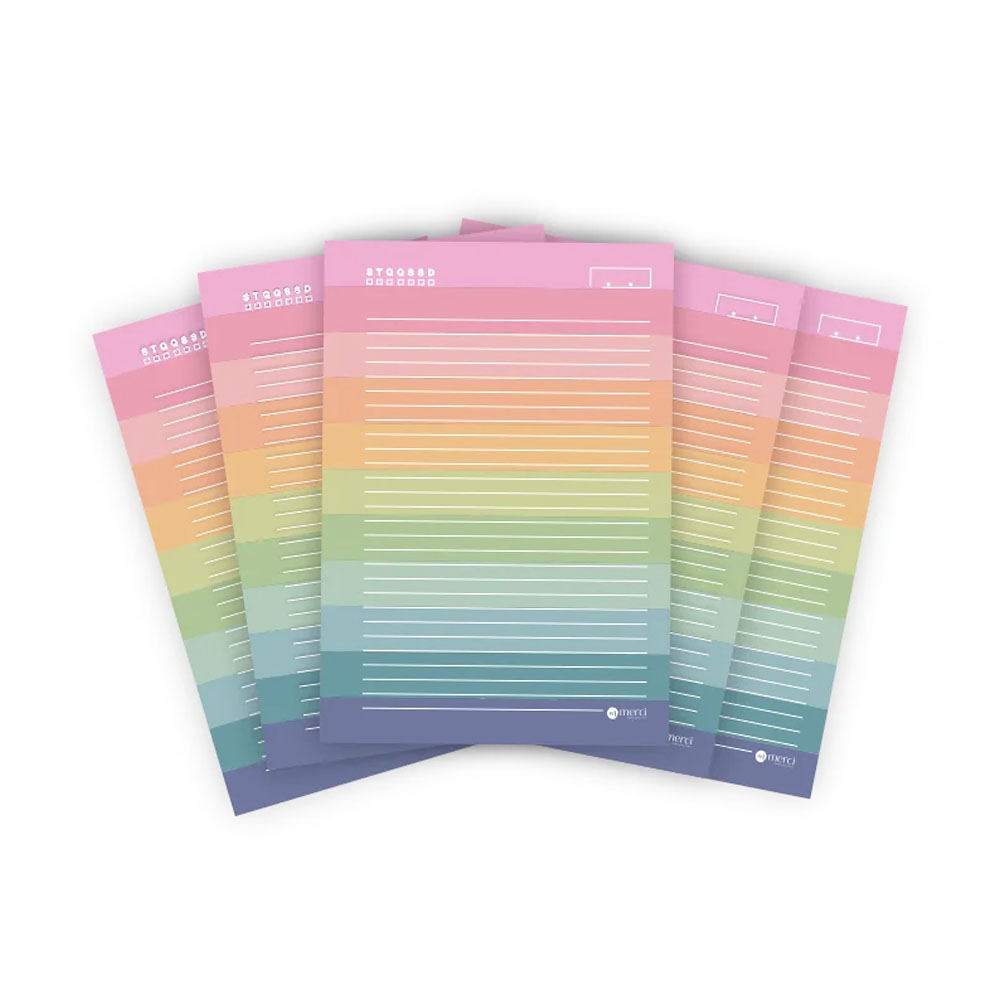 Foto 2 de Refil p/ caderno reposicionável  coleg. 40fls aquarela merci