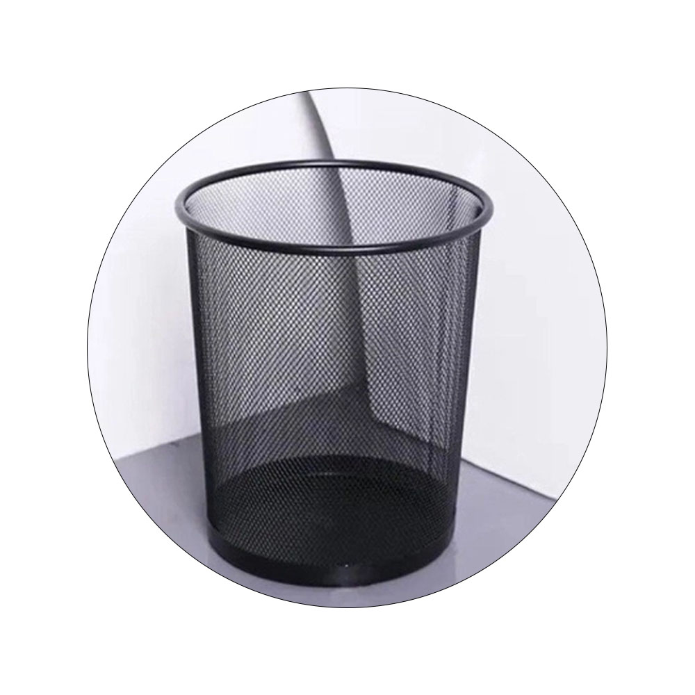 Foto 2 de Cesto de lixo aramado 9l lixeira preto brw