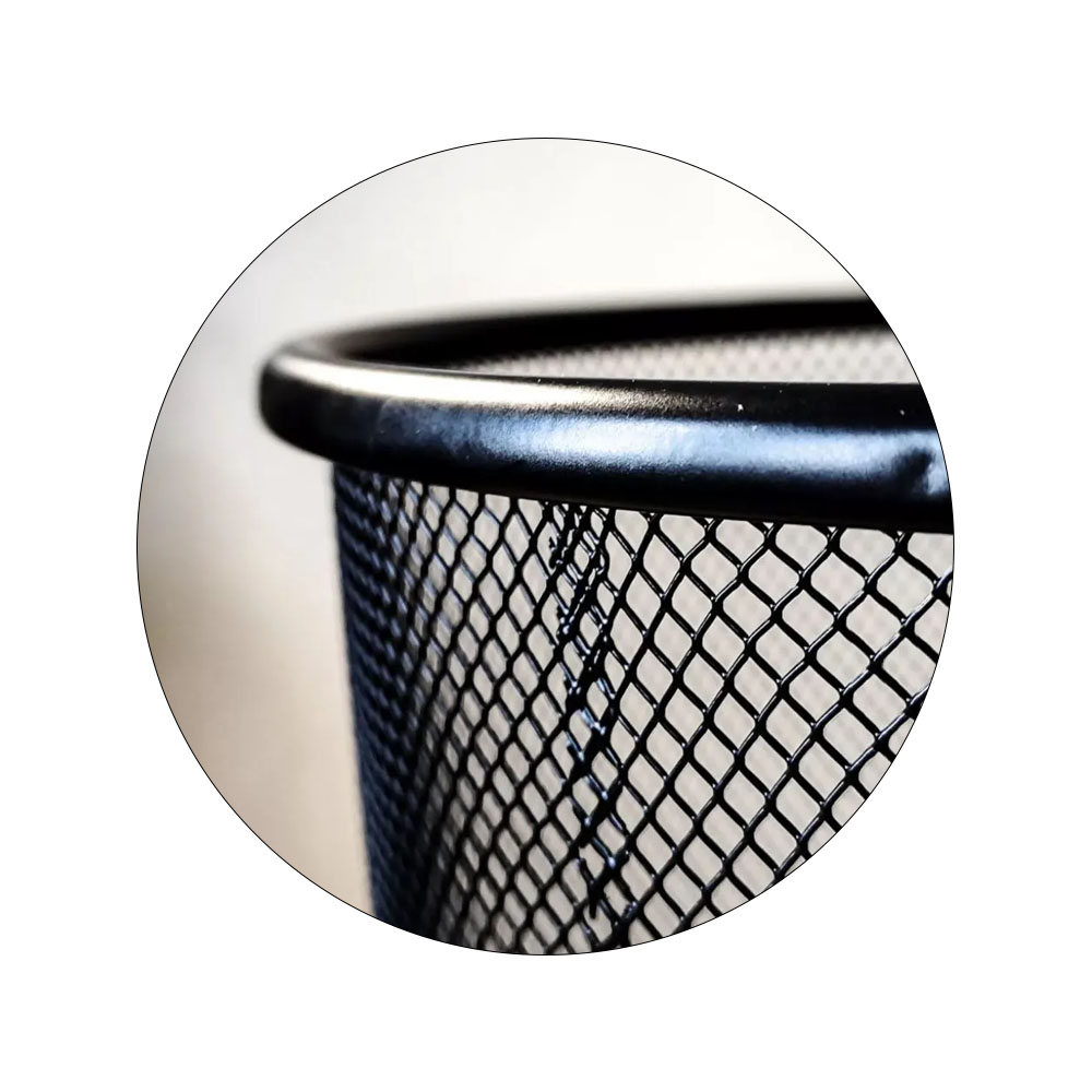 Foto 3 de Cesto de lixo aramado 9l lixeira preto brw